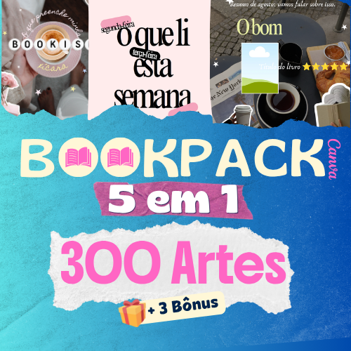 BookPack 5 em 1 - 300 Artes divididas em 5 categorias no Canva
