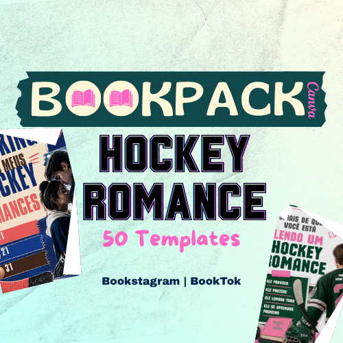 BookPack Hockey Romance - 50 Templates Exclusivos no Canva