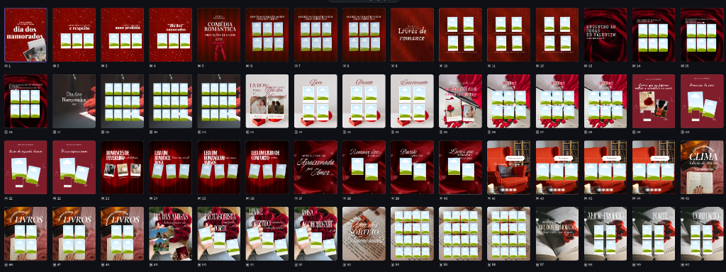 Templates Batom Vermelho no Canva